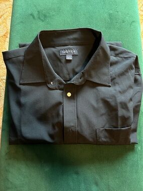 Nautica formal or business casual navy XL light button up shirt